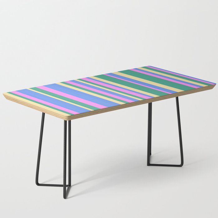 Classic Stripes XV - 90s Pastel Coffee Table Gallery Image 1