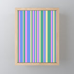 Classic Stripes XV - 90s Pastel Mini Art Print Gallery Image 1