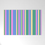 Classic Stripes XV - 90s Pastel Welcome Mat Gallery Image 1