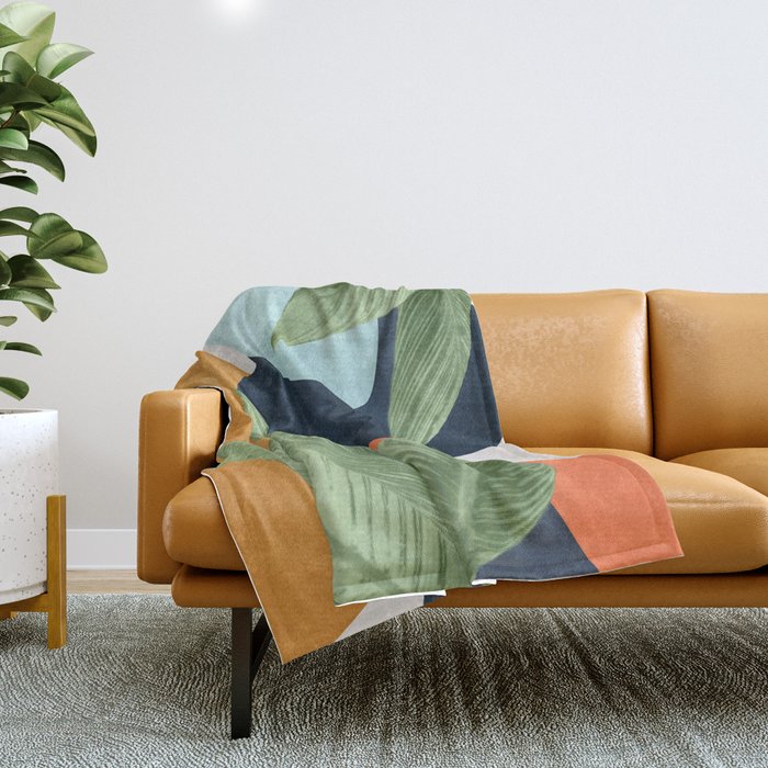 Nature Geometry VIII Throw Blanket Gallery Image 1