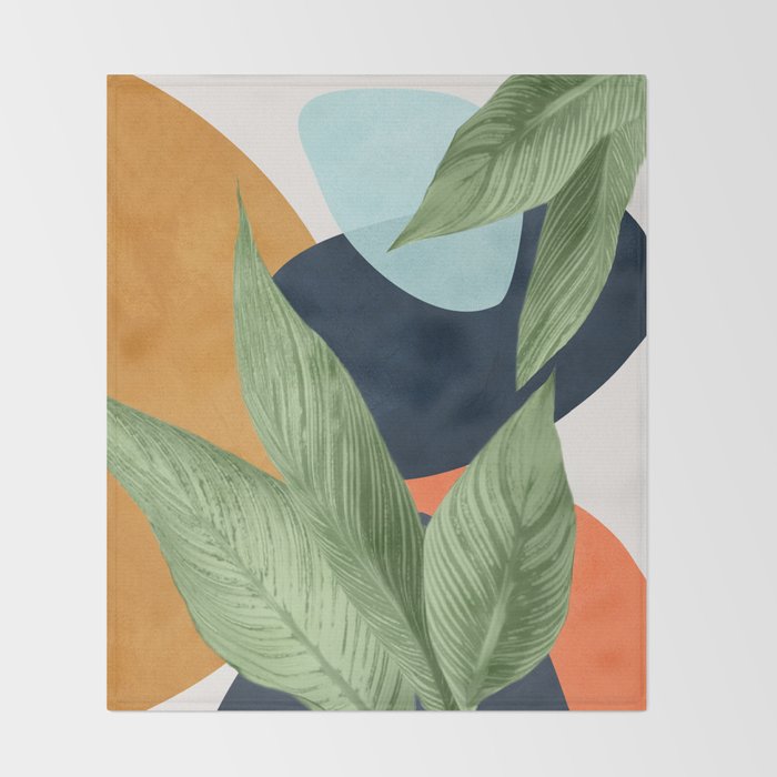 Nature Geometry VIII Throw Blanket Gallery Image 2