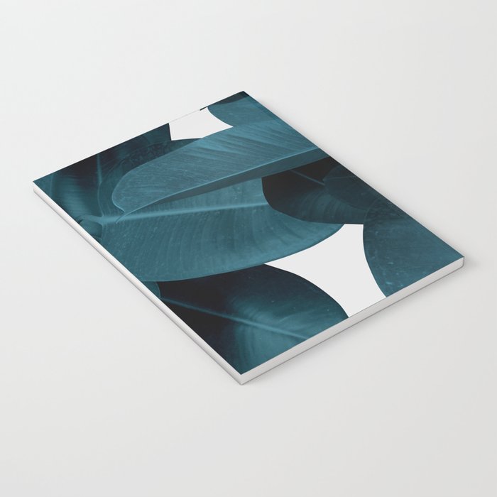 Indigo Blue Plant Leaves Notebook Gallery Image 3