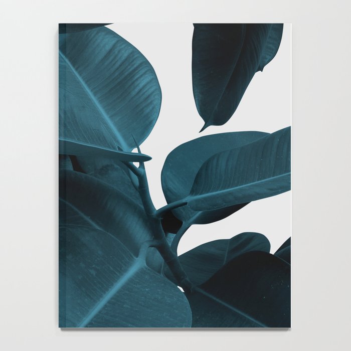 Indigo Blue Plant Leaves Notebook Gallery Image 4
