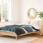 Indigo Blue Plant Leaves Duvet Cover Gallery Image 2