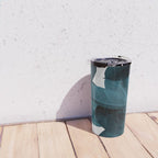 Indigo Blue Plant Leaves Travel Mug Gallery Image 4