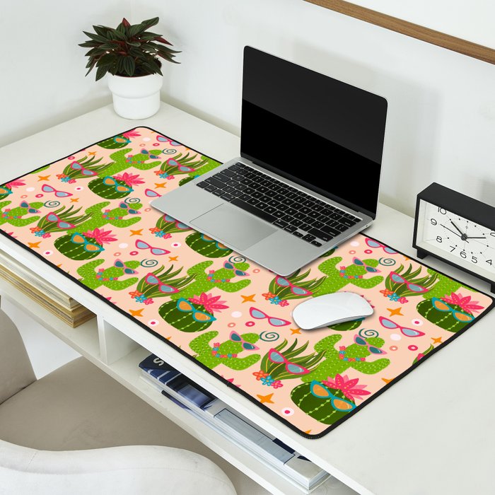 Cactus fiesta Desk Mat Gallery Image 2