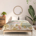 Libra Antique Astrology Zodiac Pictorial Map Comforter Gallery Image 3