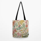 Libra Antique Astrology Zodiac Pictorial Map Tote Bag Gallery Image 2