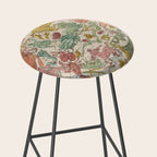 Libra Antique Astrology Zodiac Pictorial Map Stool Gallery Image 2