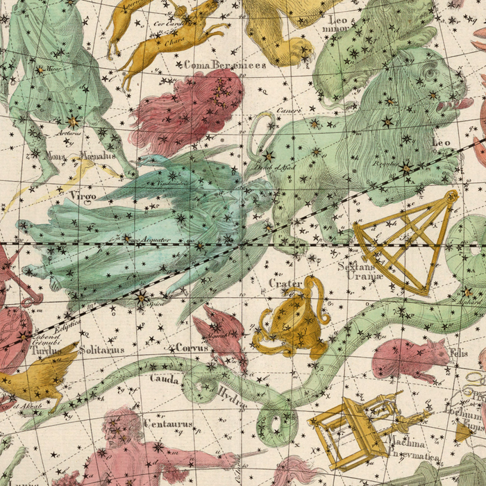 Libra Antique Astrology Zodiac Pictorial Map Coffee Mug Gallery Image 2