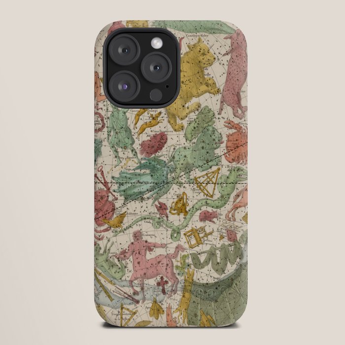 Libra Antique Astrology Zodiac Pictorial Map iPhone Case Gallery Image 20
