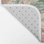 Libra Antique Astrology Zodiac Pictorial Map Bath Mat Gallery Image 2