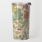 Libra Antique Astrology Zodiac Pictorial Map Travel Mug Gallery Image 2