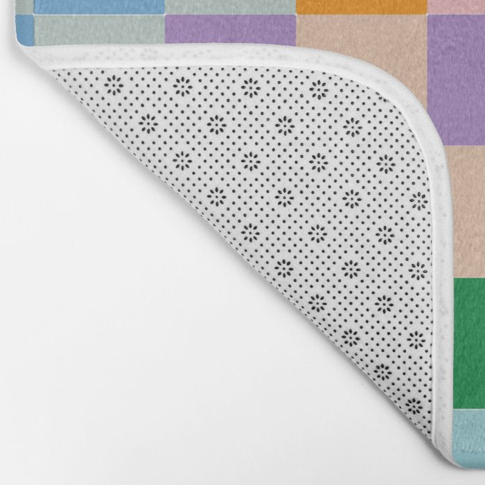 Checkerboard Collage Bath Mat Gallery Image 2