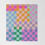 Checkerboard Collage Throw Blanket Gallery Image 2