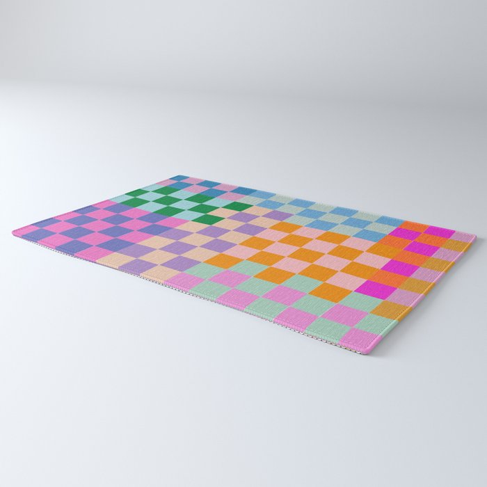 Checkerboard Collage Rug Gallery Image 3