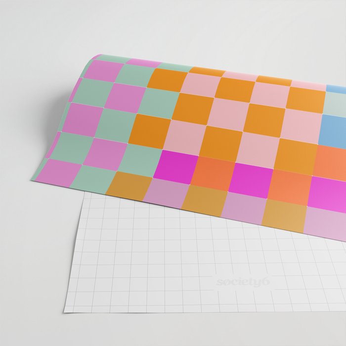 Checkerboard Collage Wrapping Paper Gallery Image 2