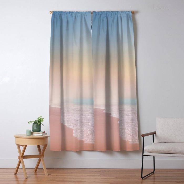 Pink Sunset Window Curtain Gallery Image 1
