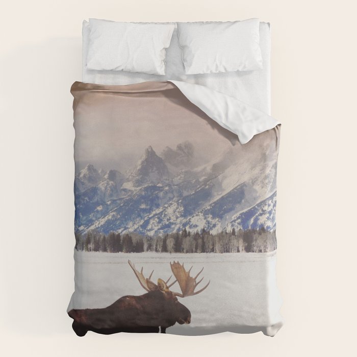 Grand Tetons Wanderer Duvet Cover