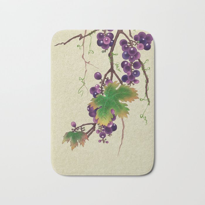 Minhwa : Grapevine Type (Korean traditional/folk art) Bath Mat Gallery Image 1