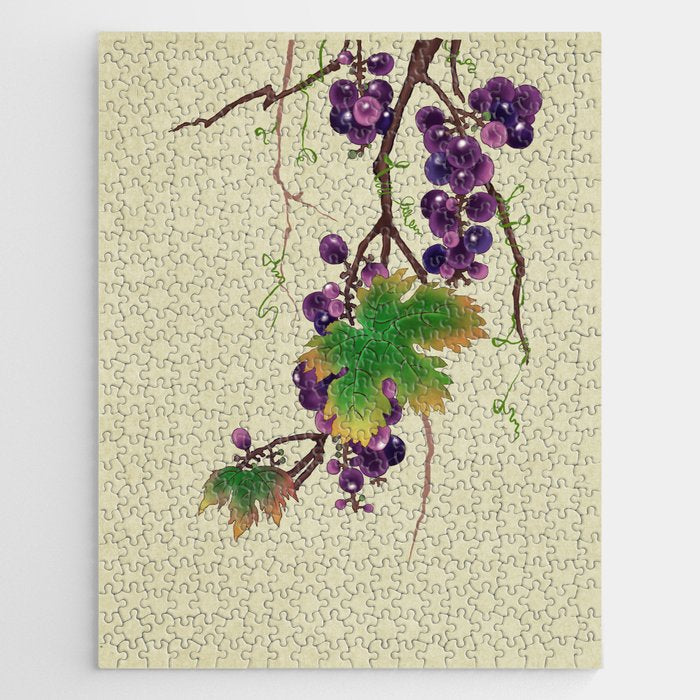Minhwa : Grapevine Type (Korean traditional/folk art) Jigsaw Puzzle Gallery Image 1