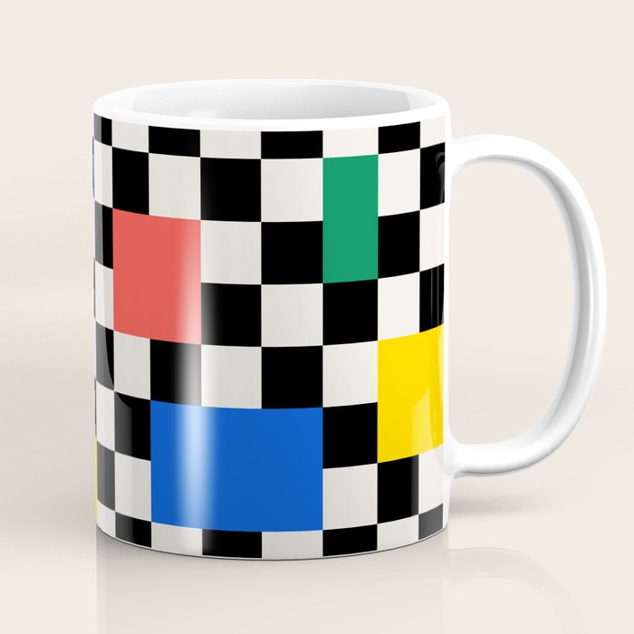Patchwork: Bauhaus Check Edition Coffee Mug Gallery Image 1