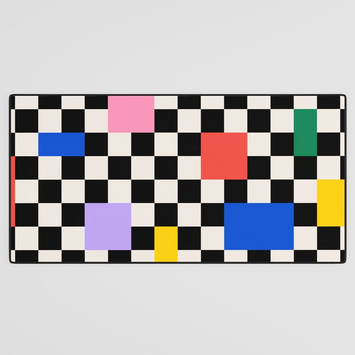 Patchwork: Bauhaus Check Edition Desk Mat Gallery Image 3