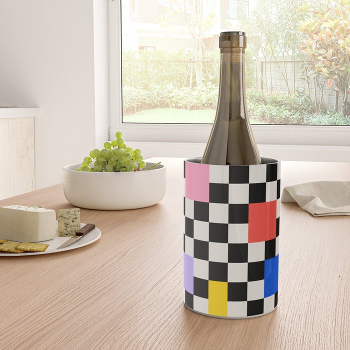 Patchwork: Bauhaus Check Edition Wine Chiller Gallery Image 4