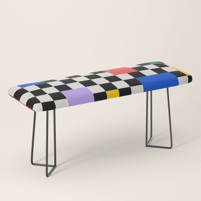 Patchwork: Bauhaus Check Edition Bench Gallery Image 1