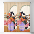 Flowers in the mirror #2 Window Curtain Gallery Image 5