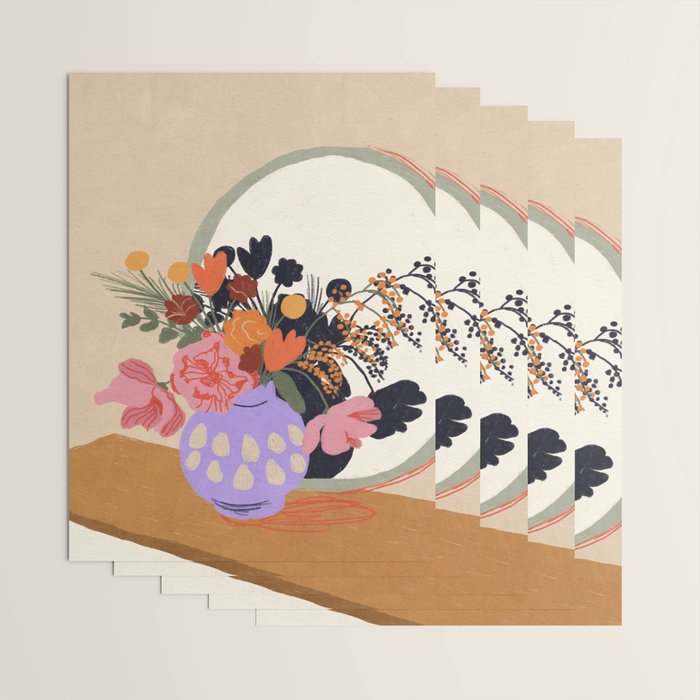 Flowers in the mirror #2 Wrapping Paper Gallery Image 3