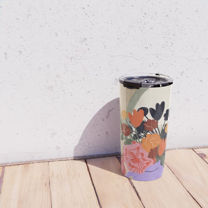 Flowers in the mirror #2 Travel Mug Gallery Image 4