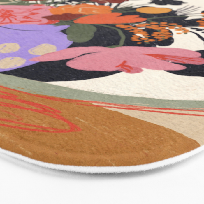 Flowers in the mirror #2 Bath Mat Gallery Image 3