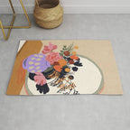 Flowers in the mirror #2 Rug Gallery Image 1