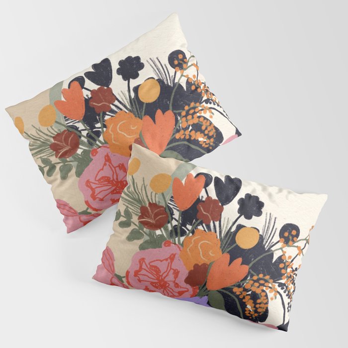 Flowers in the mirror #2 Pillow Sham Gallery Image 1