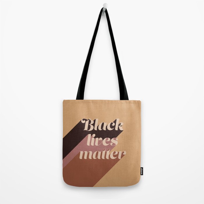 Black Lives Matter #typography Tote Bag Gallery Image 2