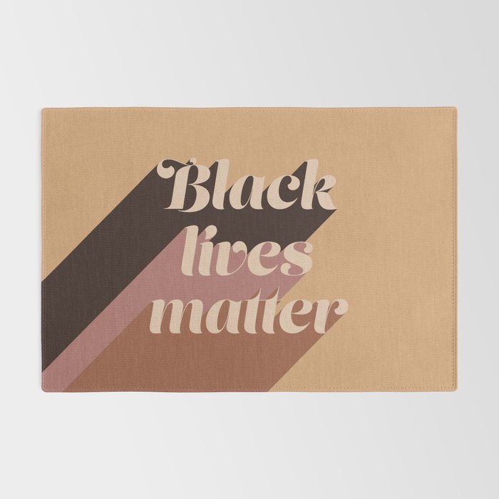 Black Lives Matter #typography Rug Gallery Image 2