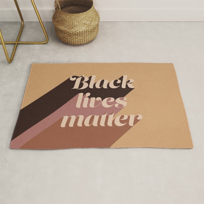 Black Lives Matter #typography Rug Gallery Image 1