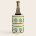 Chartreuse and Mint Green Modern Circles and Lines Wine Chiller Gallery Image 3