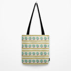 Chartreuse and Mint Green Modern Circles and Lines Tote Bag Gallery Image 2