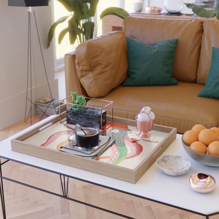 Colorful Octopus II Serving Tray Gallery Image 2