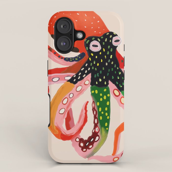 Colorful Octopus II iPhone Case Gallery Image 1