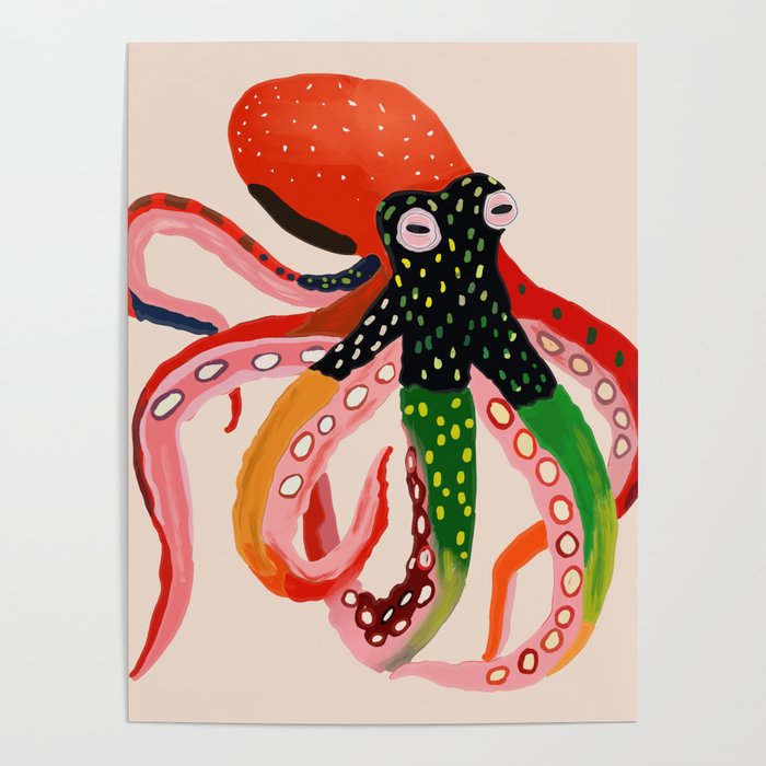 Colorful Octopus II Poster Gallery Image 4