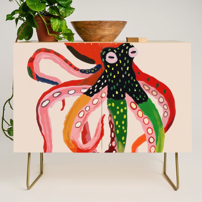 Colorful Octopus II Credenza Gallery Image 1