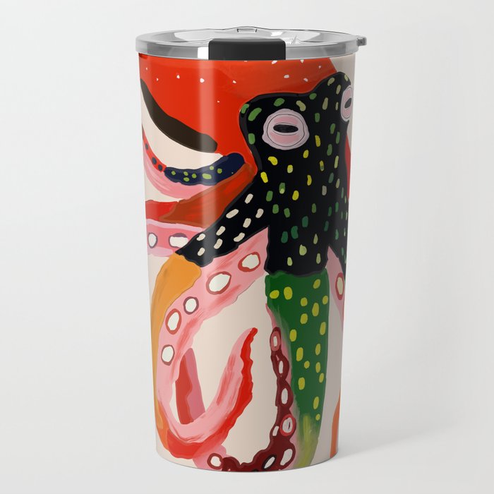 Colorful Octopus II Travel Mug Gallery Image 1