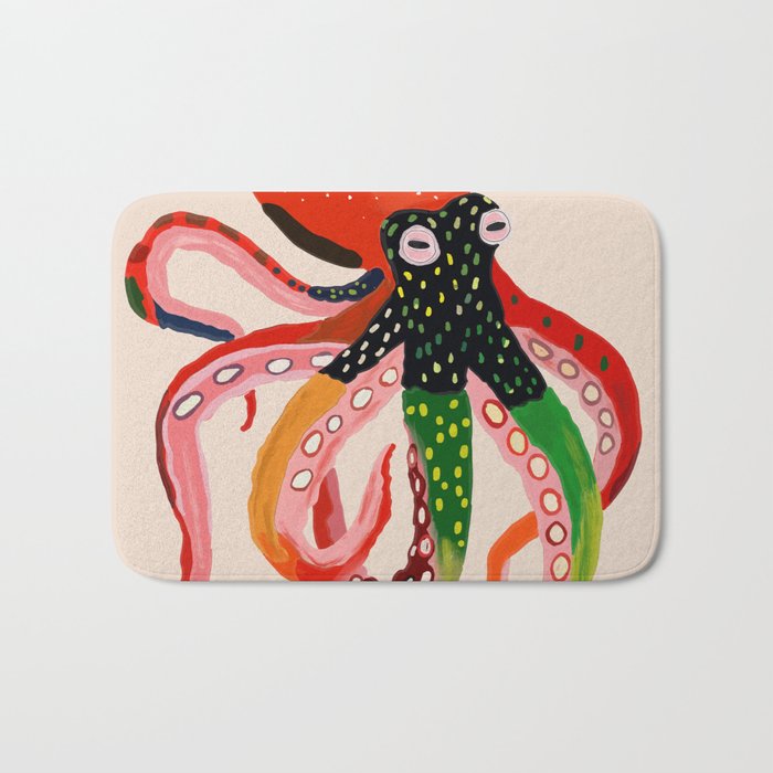 Colorful Octopus II Bath Mat Gallery Image 1