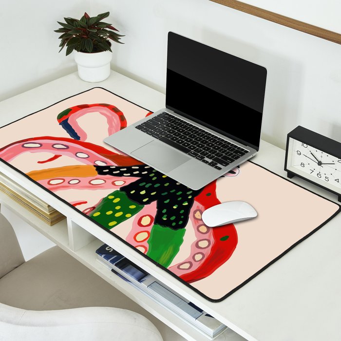 Colorful Octopus II Desk Mat Gallery Image 2