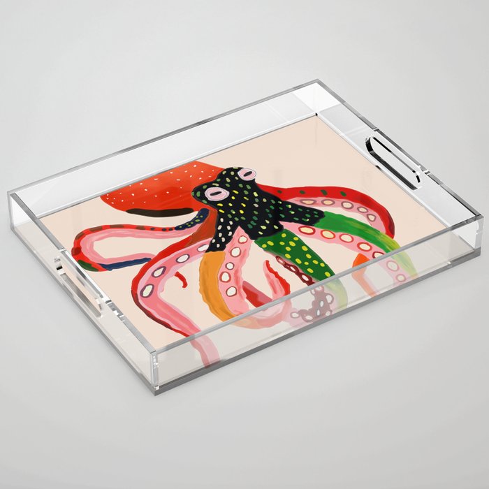 Colorful Octopus II Acrylic Tray Gallery Image 1