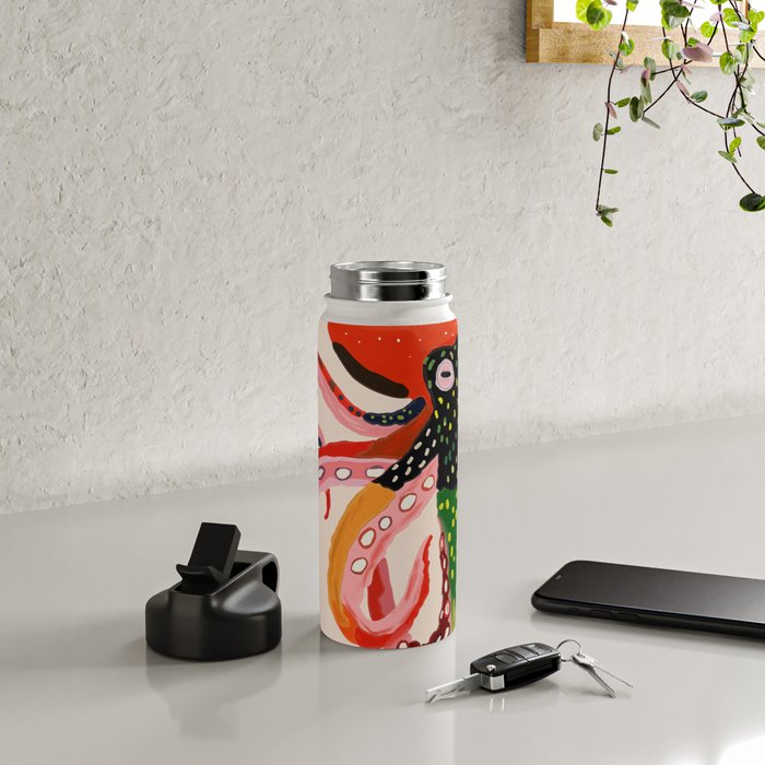 Colorful Octopus II Water Bottle Gallery Image 4