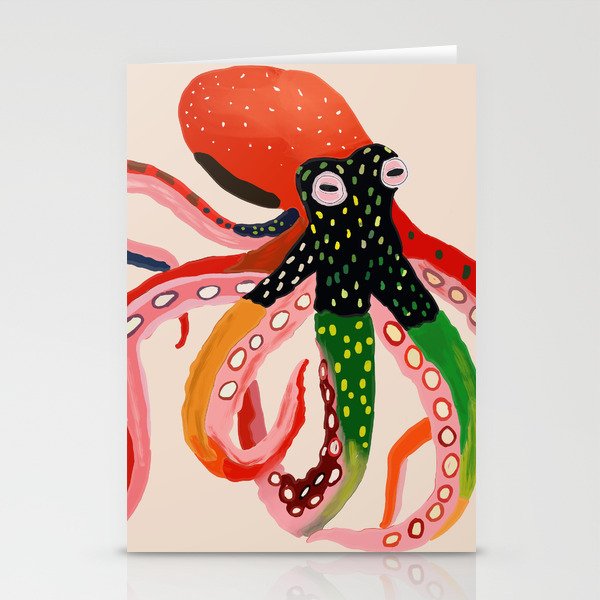 Colorful Octopus II Stationery Card Gallery Image 2